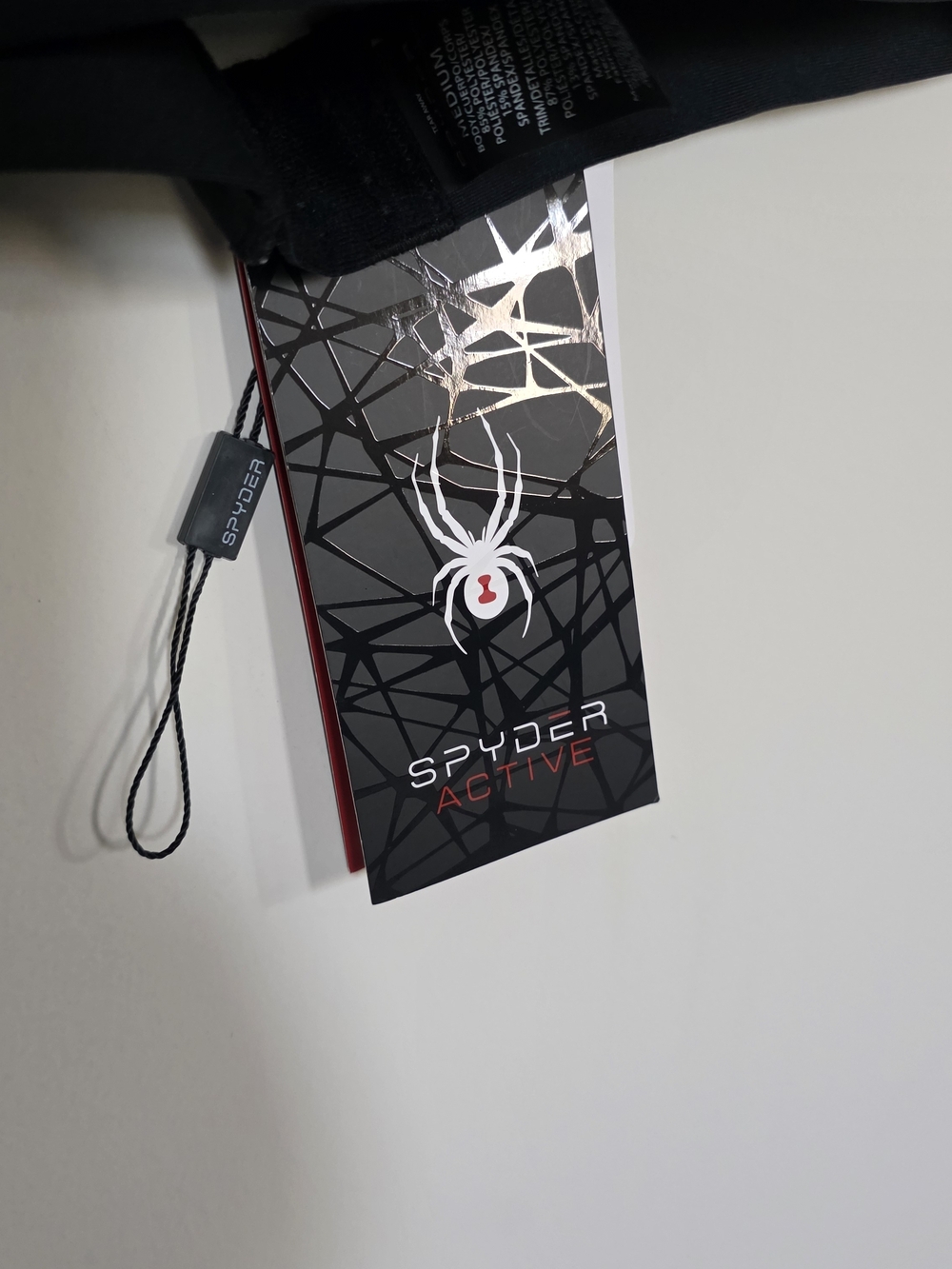 Spyder High Impact Sports Bra Black Racerback Medium NWT Support Gym - Picture 5 of 7